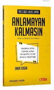 Hocalara Geldik Yayınları YKS DGS ALES KPSS Anlamayan Kalmasın Anlam ve Paragraf Soru Kitabı Hocalara Geldik