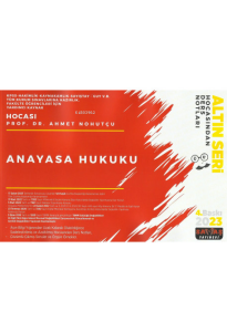 Hocasından Ders Notları Anayasa Hukuku (Altın Seri)