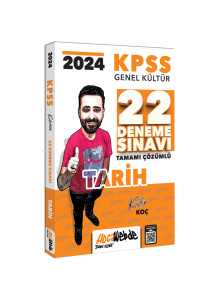 HocaWebde Yayınları 2024 KPSS GK Tarih Tamamı Çözümlü 22 Deneme Sınavı