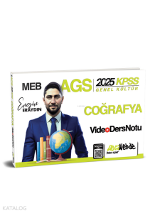 HocaWebde Yayınları 2025 MEB AGS KPSS Türkiye Coğrafyası Video Ders Notu