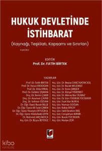 Hukuk Devletinde İstihbarat (Ciltli)