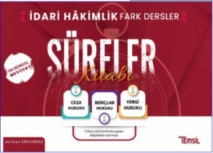 İdari Hakimlik Fark Dersler Süreler Kitabı