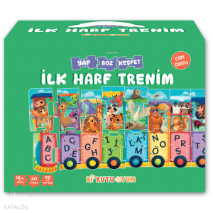 İlk Harf Trenim - Cırt Cırtlı Yapboz ve Kitap Seti