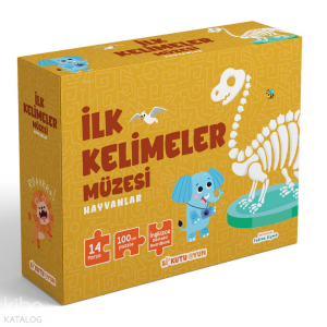 İlk Kelimeler Müzesi - Hayvanlar (İngilizce Destekli Kitap ve Yapboz Seti)
