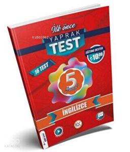 İlk Önce Yayıncılık 5. Sınıf İngilizce Yaprak Test