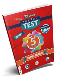İlk Önce Yayıncılık 5. Sınıf Sosyal Bilgiler Yaprak Test