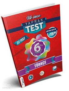 İlk Önce Yayıncılık 6. Sınıf Türkçe Yaprak Test
