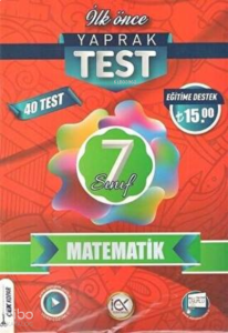 İlk Önce Yayıncılık 7.Sınıf Yaprak Test Matematik