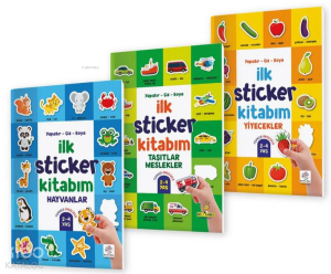 İlk Sticker Kitabım (2-4 Yaş) ;Yapıştır - Çiz - Boya