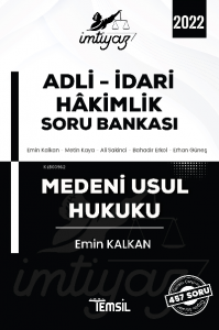 İmtiyaz Medeni Usul Hukuku Adli Hakimlik Soru Bankası