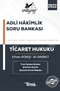 İmtiyaz Ticaret Hukuku Adli Hakimlik Soru Bankası Ticaret Hukuku