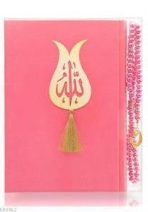 İnci Tesbih Hediyeli Pembe Kur'an'ı Kerîm