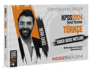İndeks Akademi 2024 KPSS Türkçe Video Ders Notları