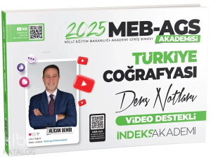 İndeks Akademi 2025 MEB-AGS Akademisi Türkiye Coğrafyası Video Ders Notları