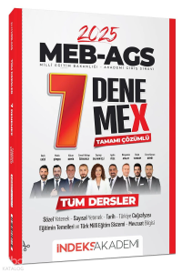 İndeks Akademi 2025 MEB-AGS Tüm Dersler 7 DenemeX Çözümlü