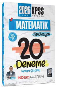 İndeks Akademi 2026 KPSS Matematik Simülasyon 20 Deneme Çözümlü