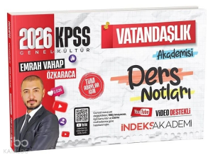 İndeks Akademi 2026 KPSS Vatandaşlık Akademisi Video Ders Notları