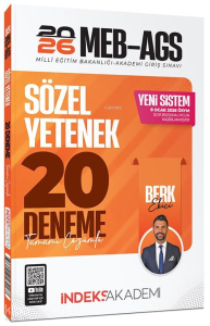 İndeks Akademi 2026 MEB-AGS Sözel Yetenek 20 Deneme Çözümlü