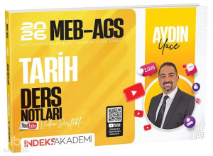 İndeks Akademi 2026 MEB-AGS Tarih Video Ders Notları