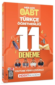 İndeks Akademi 2026 ÖABT MEB-AGS Türkçe Öğretmenliği 11 Deneme Youtube Video Çözümlü