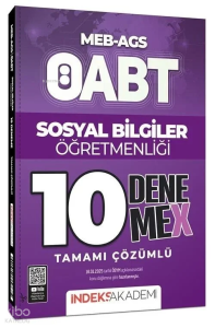 İndeks Akademi ÖABT MEB-AGS Sosyal Bilgiler Öğretmenliği 10 DenemeX Tamamı Çözümlü