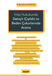 İnfaz Hukukunda Detaylı (Çıplak) ve Beden Çukurlarında Arama