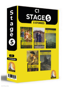 İngilizce Hikaye Stage 5  - 5'li Hikaye Seti Kutu Tanıtım (C1) Seviyelerinde Kare Kod Okumalı