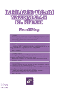 İngilizce Ticari Yazışmalar El Kitabı
