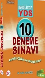 İngilizce YDS 10 Çözümlü Deneme; Ayrıntılı Çözüm ve Strateji Kitabı