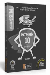 İsem Yayınları 5. Sınıf Matematik 10 Deneme Sınavı İsem