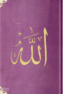 Kadife Ciltli Mealli Yasin Cüzü (Lila, Orta Boy, Nakışlı)