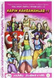 Kadın Kahramanlar -1 / Hikayeli Boyama Kitabı 1