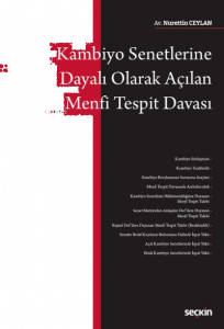 Kambiyo Senetlerine Dayalı Olarak Açılan Menfi Tespit Davası