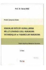 Kanunlar İhtilafı Kurallarına Milletlerarası Usul Hukukuna Vatandaşlık ve Yabancılar Hukukuna İlişki