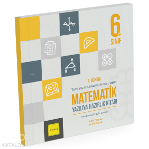 Kare Yayınları 6. Sınıf 1. Dönem Matematik Yazılıya Hazırlık Kitabı