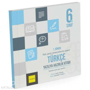 Kare Yayınları 6. Sınıf 1. Dönem Türkçe Yazılıya Hazırlık Kitabı