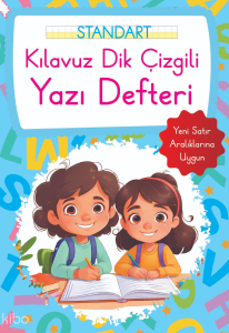 Kılavuz Dik Çizgili Yazı Defteri Küçük Boy - Mavi