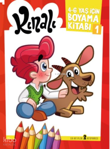 Kınalı 4-6 Yaş İçin Boyama Kitabı 1 (Kırmızı)