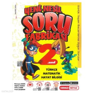 Kırmızı Beyaz 2. Sınıf Yeni Nesil Tüm Dersler Soru Fabrikası