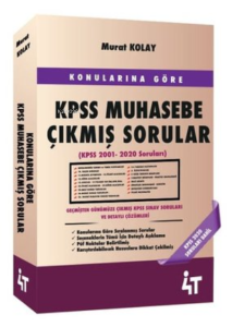 Konularına Göre Kpss Muhasebe Çıkmış Sorular 2.Baskı