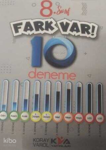 Koray Varol Akademi 8. Sınıf LGS Fark Var 10 Deneme Seti
