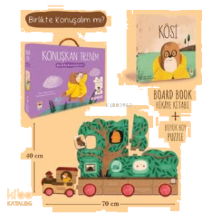 Kösi - Konuşkan Trenim 19 Parça Puzzle ve Kitap