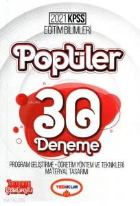KPSS 2021 Eğitim Bilimleri Popüler Program Geliştirme,Öğretim Yöntem ve Tek.30'lu Deneme 