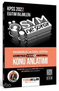 KPSS 2022 Ösym Ne Sorar Rehberlik ve Özel Eğitim Video Destekli Konu Anlatımı