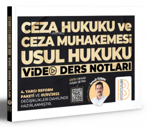 KPSS A Grubu Ceza Hukuku ve Ceza Muhakemesi Usul Hukuku Video Ders Notları