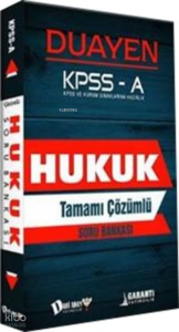 KPSS A Grubu Duayen Hukuk Tamamı Çözümlü Soru Bankası Dahi Adam Yayınları