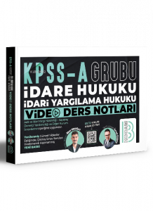 KPSS A Grubu İdare Hukuku İdari Yargılama Hukuku Video Ders Notları