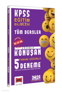 KPSS Eğitim Bilimleri Tüm Dersler Tamamı Çözümlü Konuşan 5 Deneme