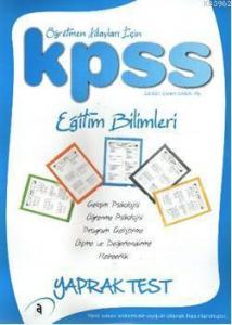 KPSS Eğitim Bilimleri Yaprak Test 2010; Öğretmen Adayları İçin