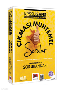 KPSS GK-GY Çıkması Muhtemel Sorular Tamamı Çözümlü Soru Bankası